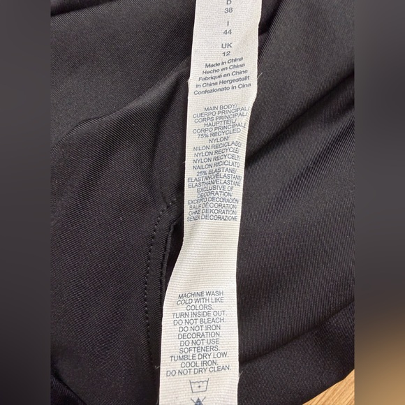 NWT Fila Essentials Lasercut Athletic Dress Black Size Medium Built In Bra - Picture 11 of 13